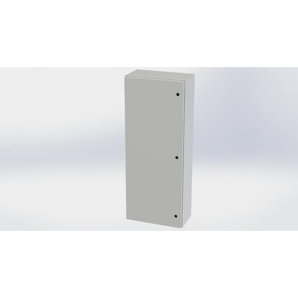 1/4 Turn Latch Electrical Enclosures, 60 in H, 12 in D, 24 in W, NEMA 3R, 4, 12, 13, Carbon Steel